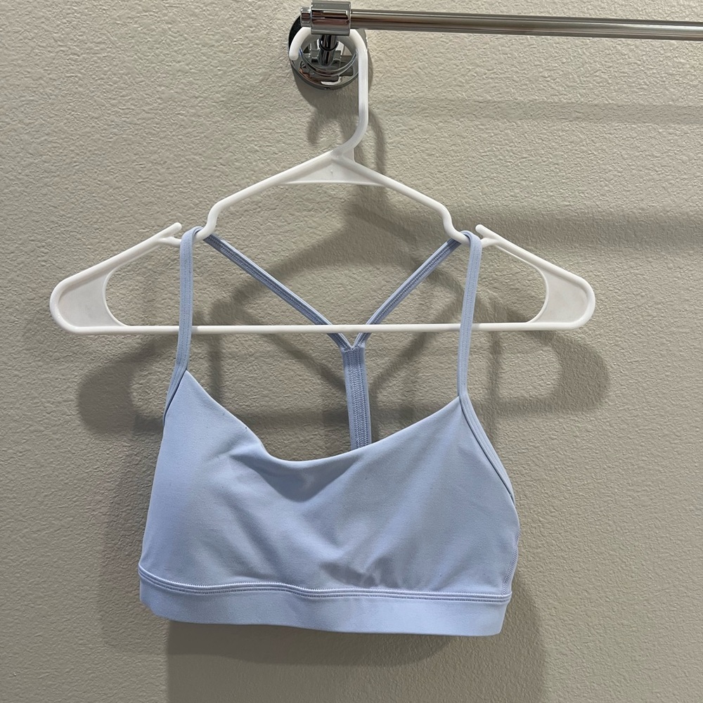 Lululemon Flow Y Adjustable Bra- pastel blue